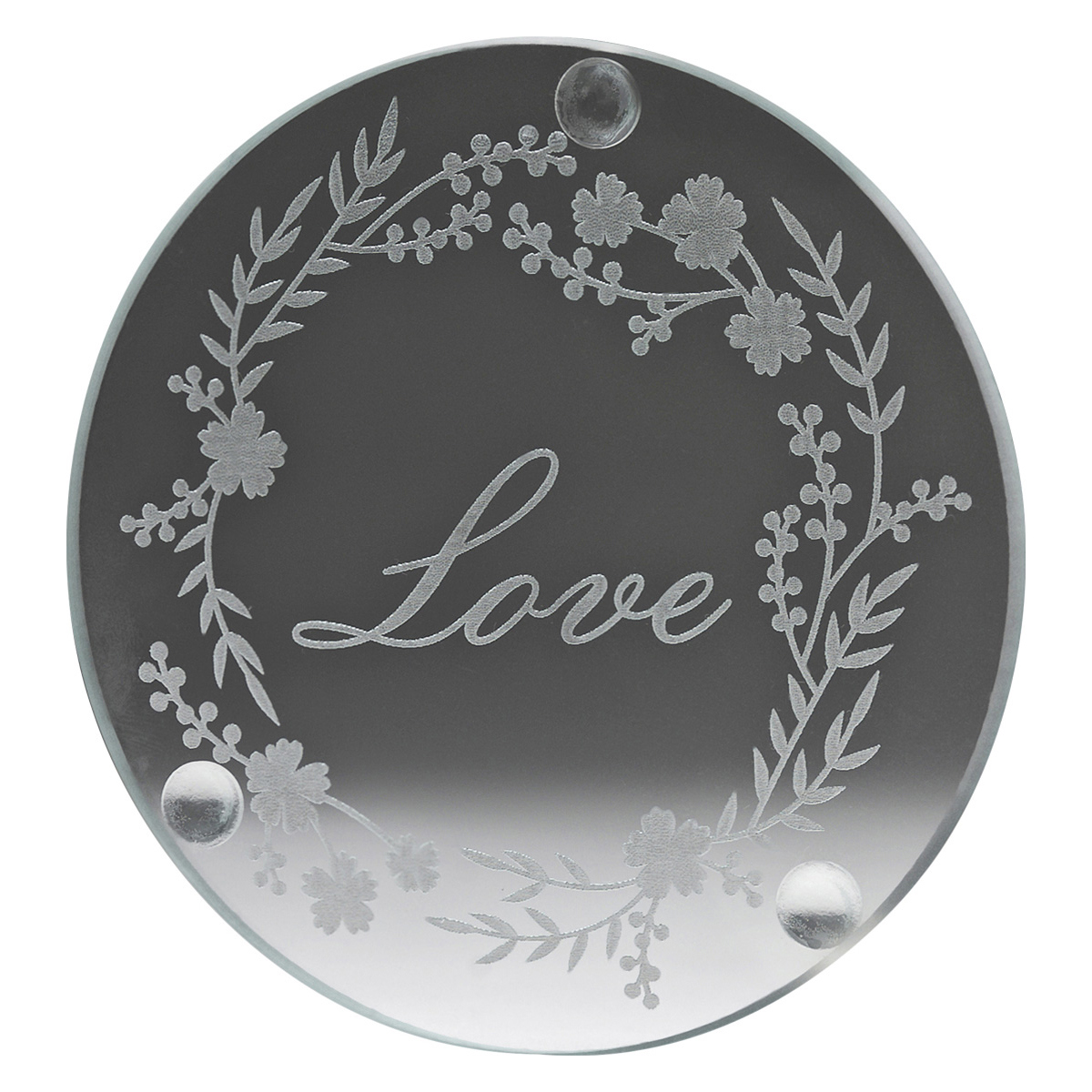 Round Glass Coaster · original supplier front reference