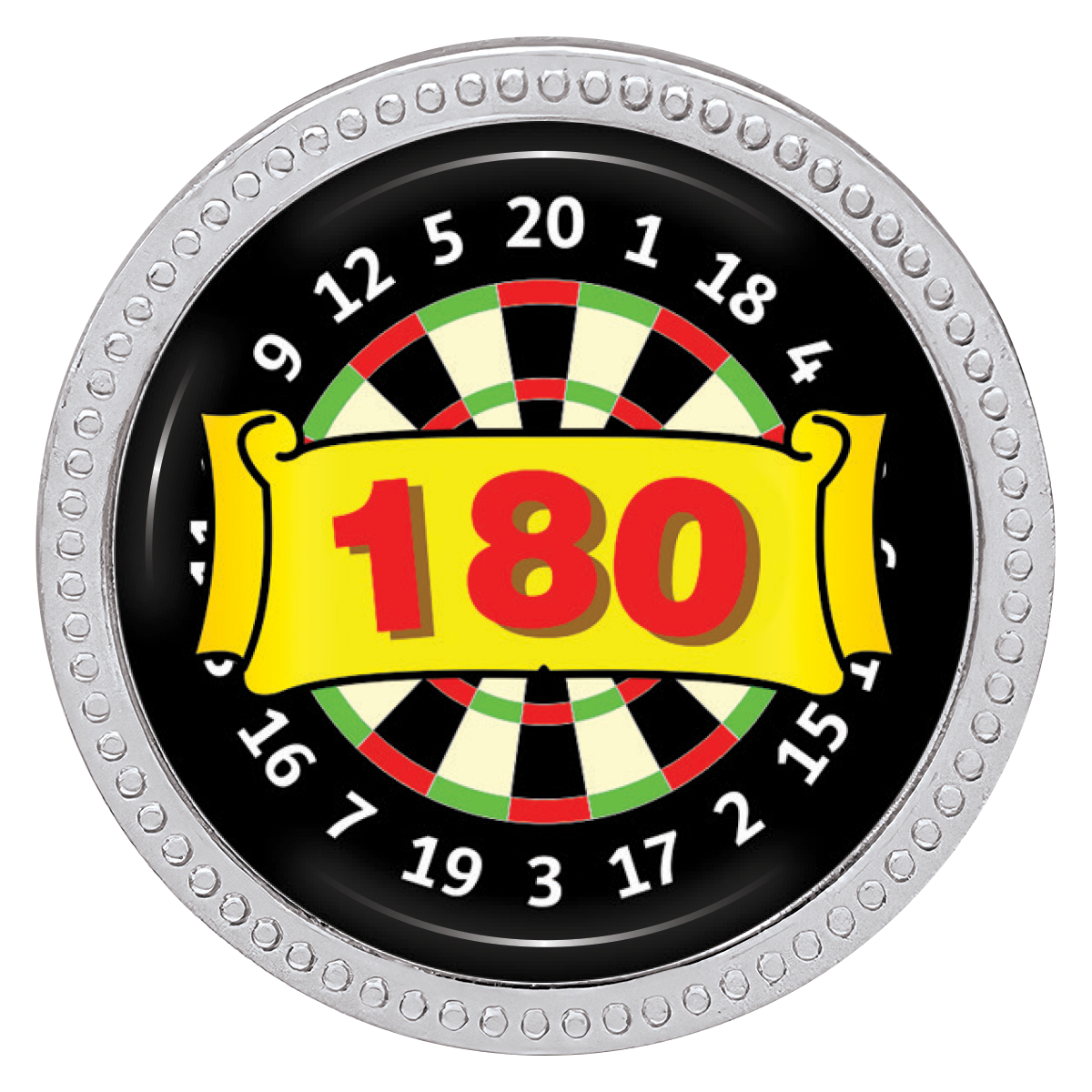 180 Lapel Pin · Silver